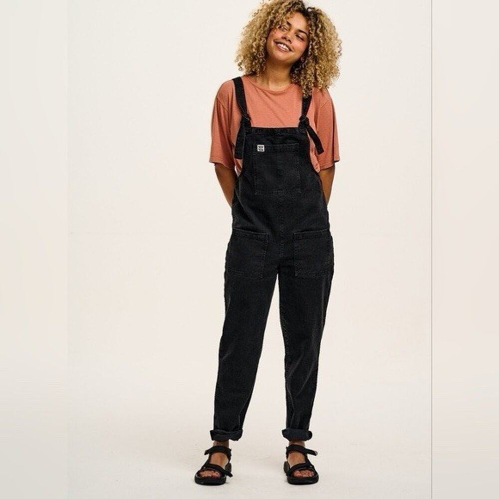 Lucy & Yak Original Corduroy Dungarees Black Organic Cotton 6R Overalls